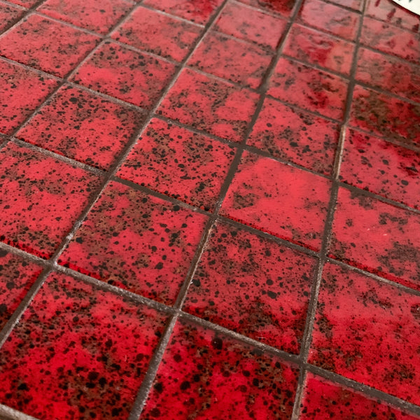 TILE TOP COFFEE TABLE RED
