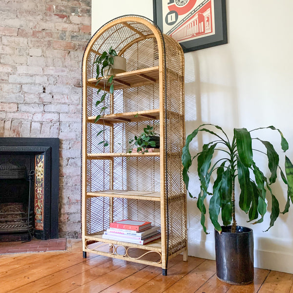 CANE BOOKCASE